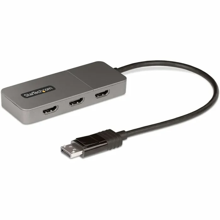 产品名称中包含顶级域名,检查并适当处理后再继续! StarTech.com 3-Port MST Hub, DisplayPort to Triple 4K 60Hz HDMI, DP 1.4 Multi-Monitor