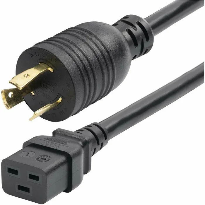 产品名称中包含顶级域名,检查并适当处理后再继续! StarTech.com 6ft (1.8m) Heavy Duty Power Cord Twist-Lock NEMA L6-20P to IEC 60320 C19 20A