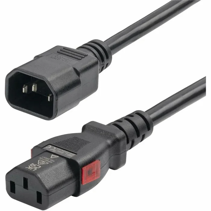 产品名称中包含顶级域名,检查并适当处理后再继续! StarTech.com 4ft (1.2m) Power Extension Cord IEC 60320 C14 to Locking C13 PDU Power Cord 1