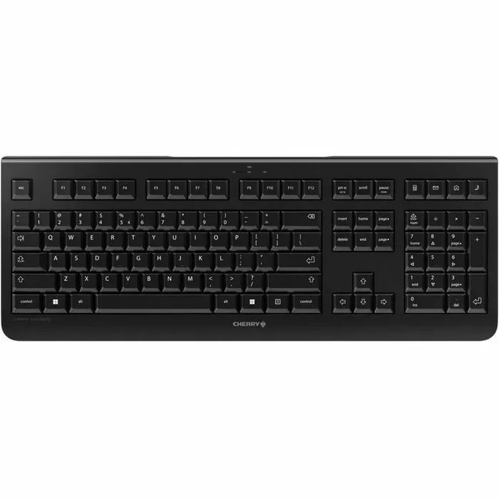 CHERRY KW 3000 Keyboard – Wireless, Slim, USB, Quiet, Full Size, Four Hot Keys, Fold Out