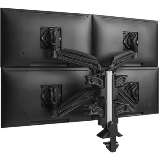 Chief Low-Profile Quad Display Monitor Arm – For Monitors 10-32″ – Black