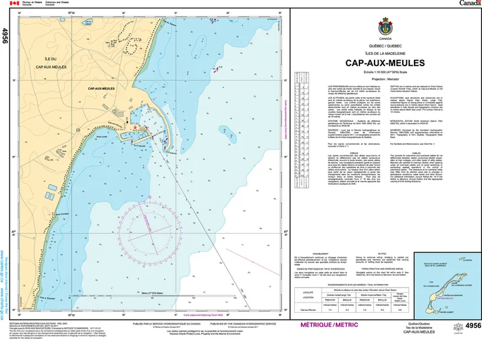 CHS Nautical Chart – CHS4956 Cap-aux-Meules