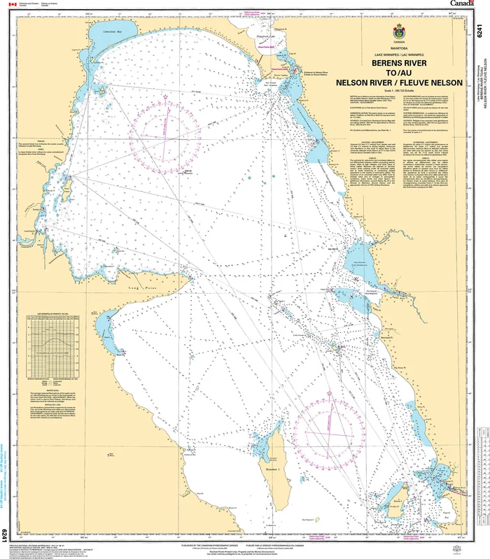 CHS Nautical Chart – CHS6241 Berens River to/a Nelson River