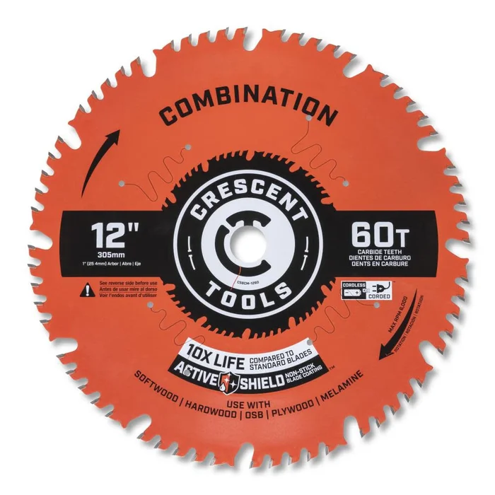 Circular Saw Blade 12in x 60 Tooth Combination CSBCM-1260