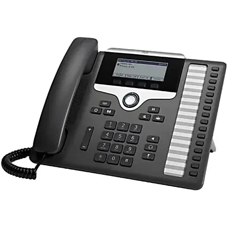 Cisco 7861 IP Phone – Corded – Wall Mountable – Charcoal – 16x Total Line – VoIP – 3.5″ – Enhanced User Connect License – 2xRJ45 – PoE Ports