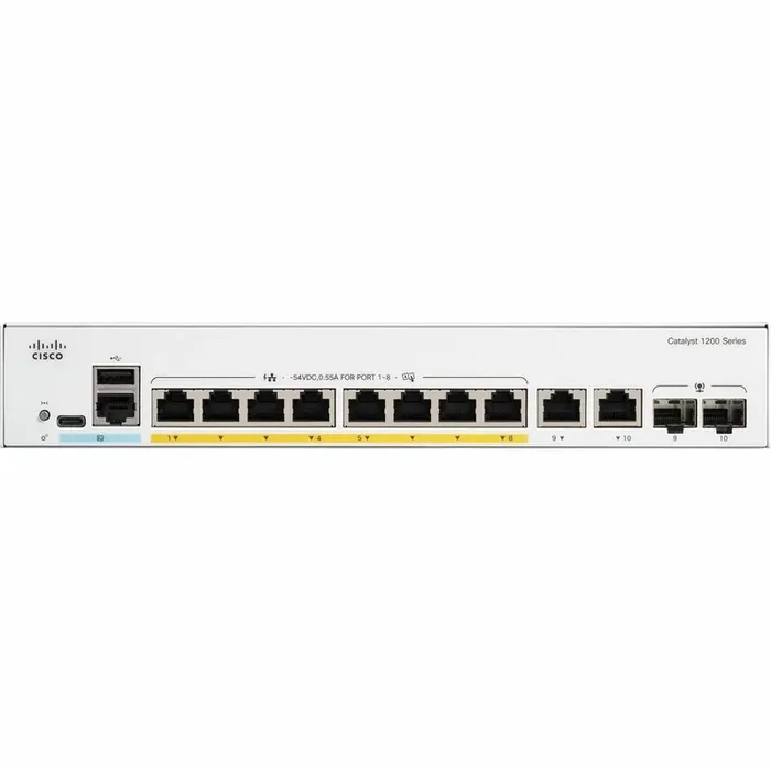 Cisco Catalyst C1200-8P-E-2G Ethernet Switch – 10 Ports – Manageable – Gigabit Ethernet –