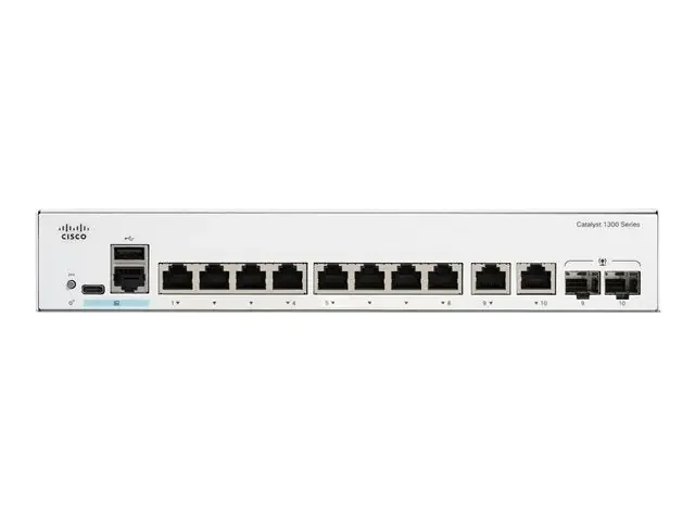 Cisco Catalyst C1300-8T-E-2G Ethernet Switch – 10 Ports – Manageable – Gigabit Ethernet –