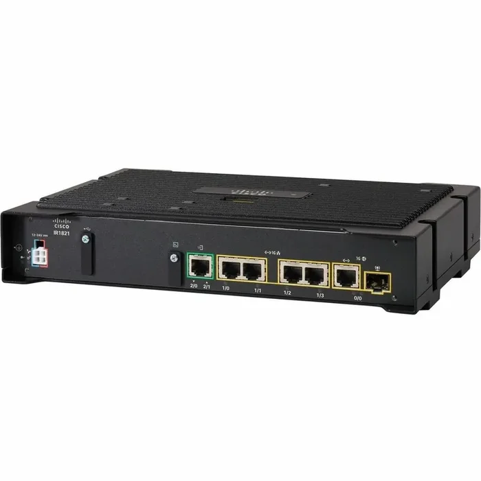 Cisco Catalyst IR1821-K9 Router – 5 Ports – 4 RJ-45 Port(s) – 1 WAN Port(s) – Management