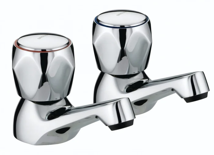 Club Basin Taps Eco6 with Metal Heads Chrome