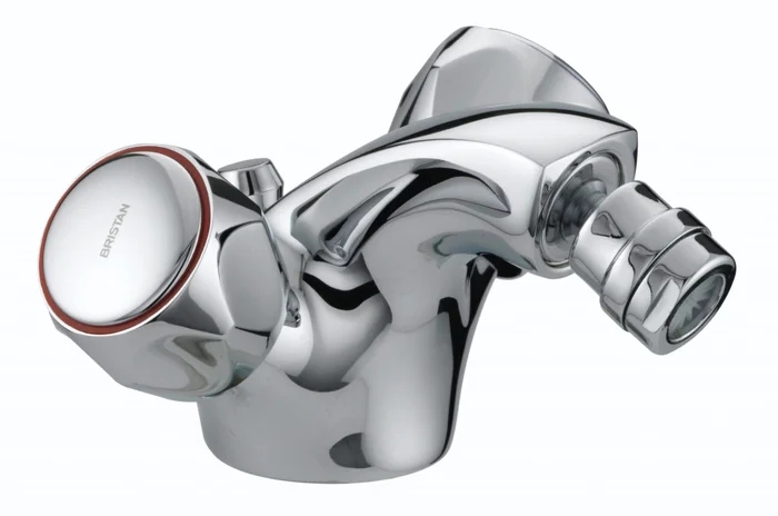 Club Mono Bidet Mixer With Pop Up Waste With Metal Heads Chrome