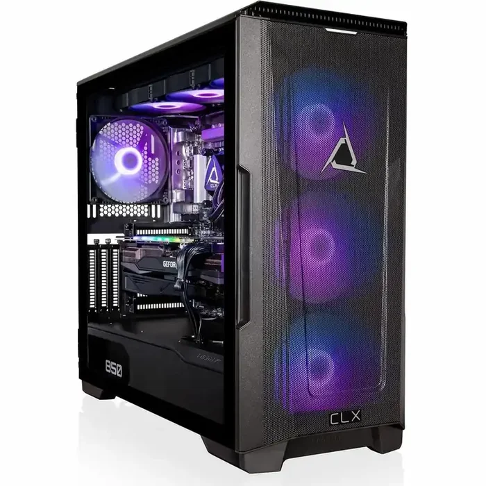 CLX SET Gaming Desktop – Liquid Cooled Intel Core i7 13700KF 3.4GHz 16-Core Processor, 64GB DDR5 Memory, GeForce RTX 4080 16GB GDDR6X Graphics, 1TB SSD, 6TB HDD, WiFi, Windows 11 Home 64-bit