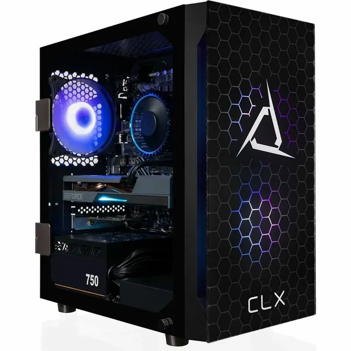 CLX SET TGMSETRTA3505BM Gaming Desktop Computer – Intel Core i7 12th Gen i7-12700F Dodeca-core (12 Core) 2.10 GHz – 16 GB RAM DDR4 SDRAM – 2 TB HDD – 1 TB M.2 PCI Express NVMe SSD – Mini-tower – Black