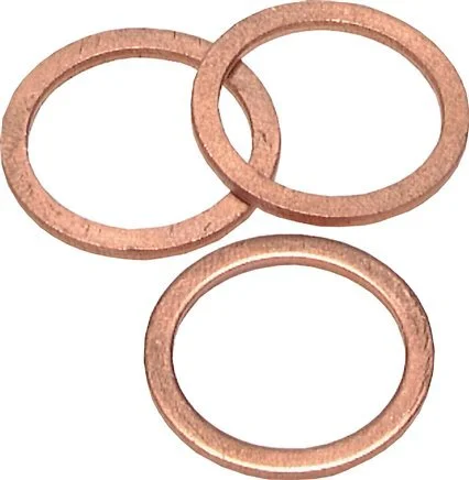 Copper Gasket 12.2×17.9×1.5 mm [50 Pieces]