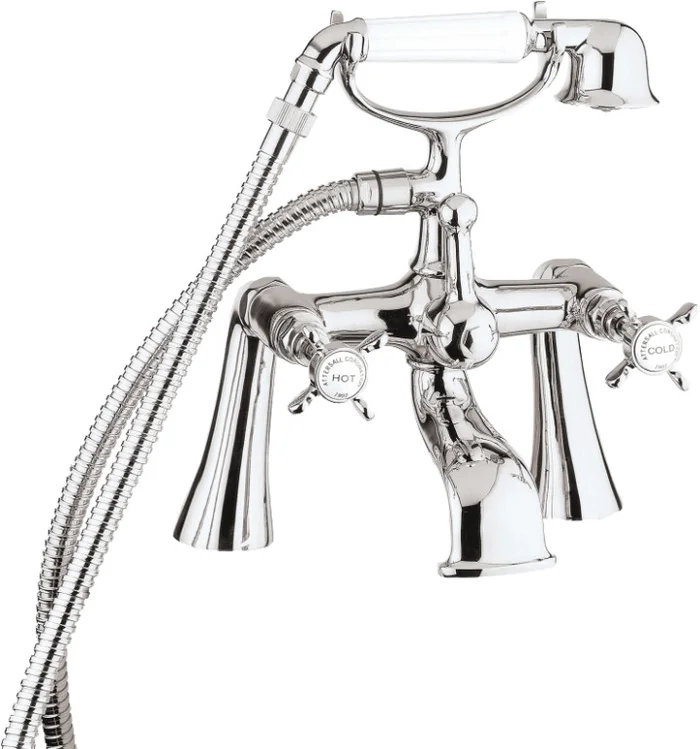 Coronation Pillar Mounted Bath Shower Mixer