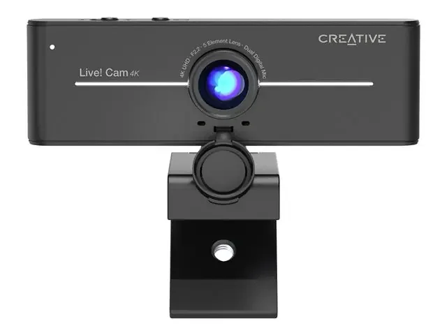Creative Webcam – 40 fps – USB 2.0 – Retail – 3840 x 2160 Video – CMOS Sensor –