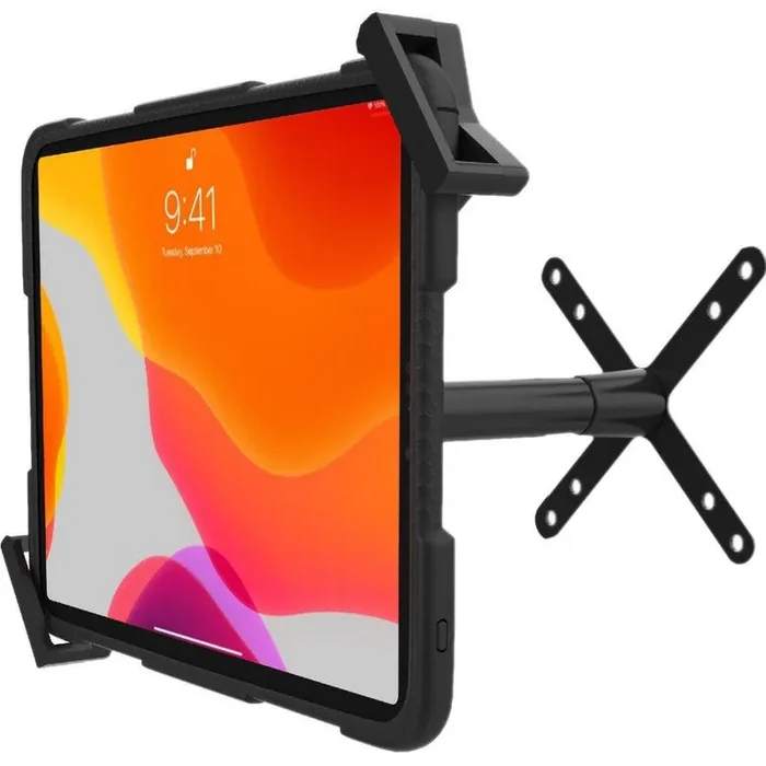 CTA Digital Wall Mount for Tablet, iPad, iPad Air, iPad Pro, iPad (7th Generation), iPad (8th Generation), iPad (9th Generation), iPad Air 4 – Black