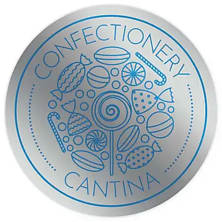 Custom 1-Color Foil-Stamped Labels And Stickers, 1-1/2″ Circle, Box Of 500 Labels