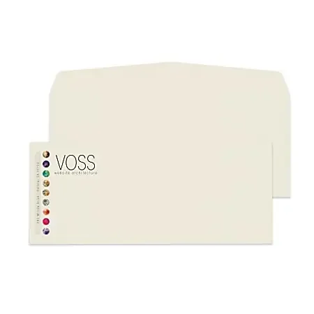 Custom 10, Full-Color Flat Print Envelopes, 4-1/8″ x 9-1/2″, Off-White Linen, Box of 250