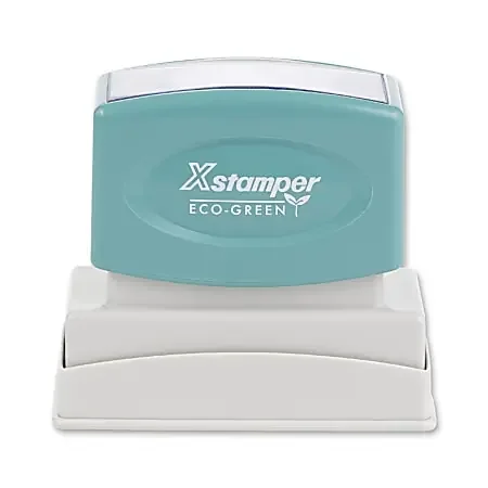 Custom ECO-GREEN Xstamper® Pre-Inked Notary Stamp N14, Rectangle, 5/8″ x 2-3/8″