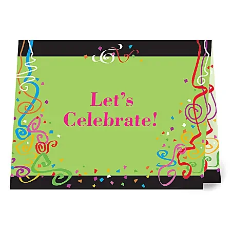 Custom Full-Color Folded Note Card Invitation, Printed 2 Sides, UV Gloss Finish 1 Side, 5-1/2″ x 4-1/4″, Box Of 10