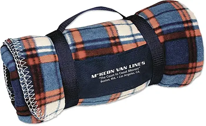 Custom Promotional Travel Blanket, 51-1/8″ x 59″