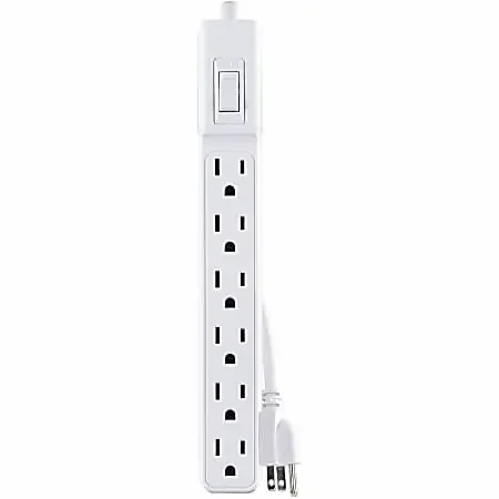 CyberPower MP1044NN Multipack – (2) 6-Outlet Power Strips, White, 2ft Cord, 1 Year Limited Warranty