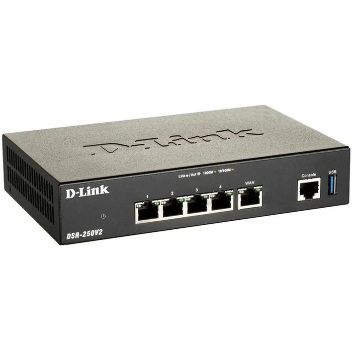 D-Link Unified Services VPN Router – for Small to Medium Business – 6 Ports – 4 RJ-45