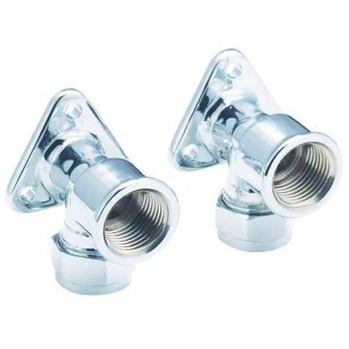 Deva Chrome 80mm Wall Extensions For Bib Taps 095 WALL EXT