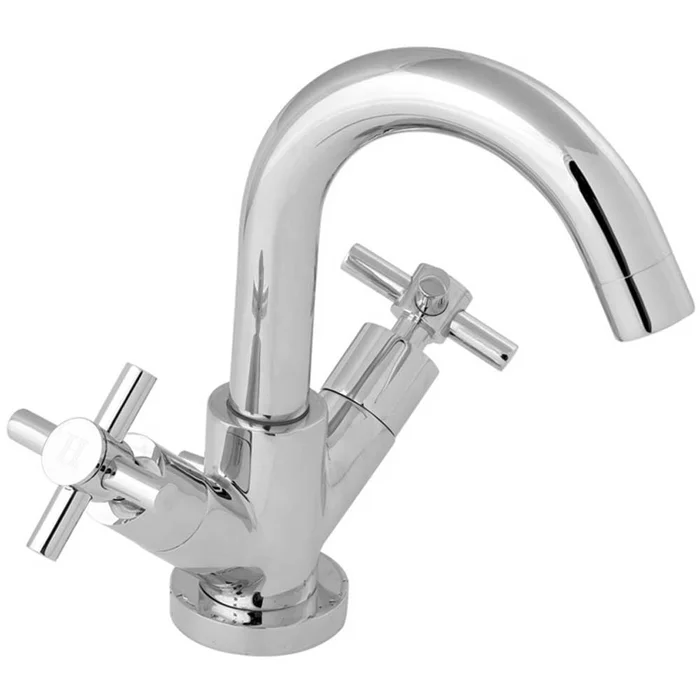 Deva Motif Chrome Monobloc Basin Mixer Tap & Press Top Waste MOT113