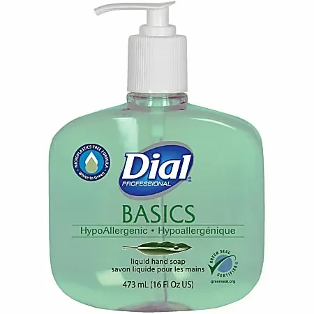 Dial Basics Liquid Hand Soap, Floral Scent, 16 Oz, Green