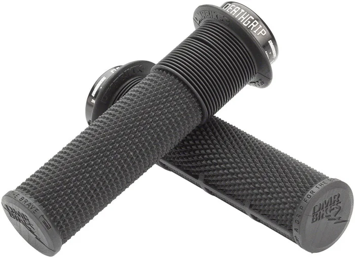DMR DeathGrip Flanged Grips – Thin Lock-On Black