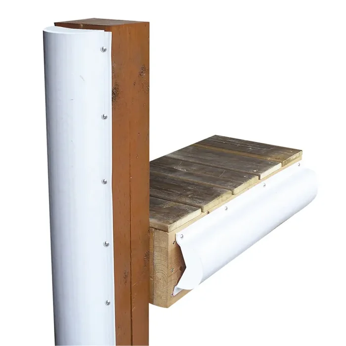 Dock Edge Piling Bumper – One End Capped – 6‘ – White