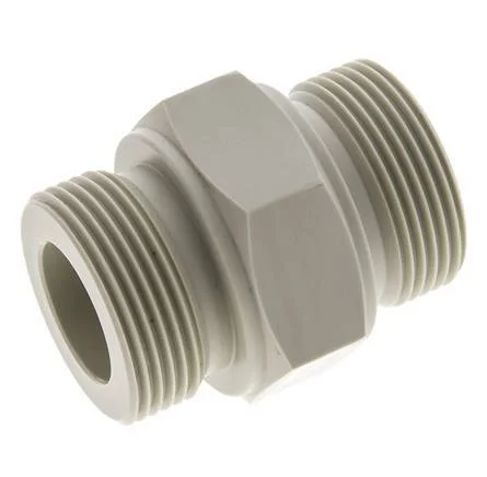 Double Nipple G1 1/4” Polypropylene (pp) 10bar (140.5psi) FDA 50mm Hex