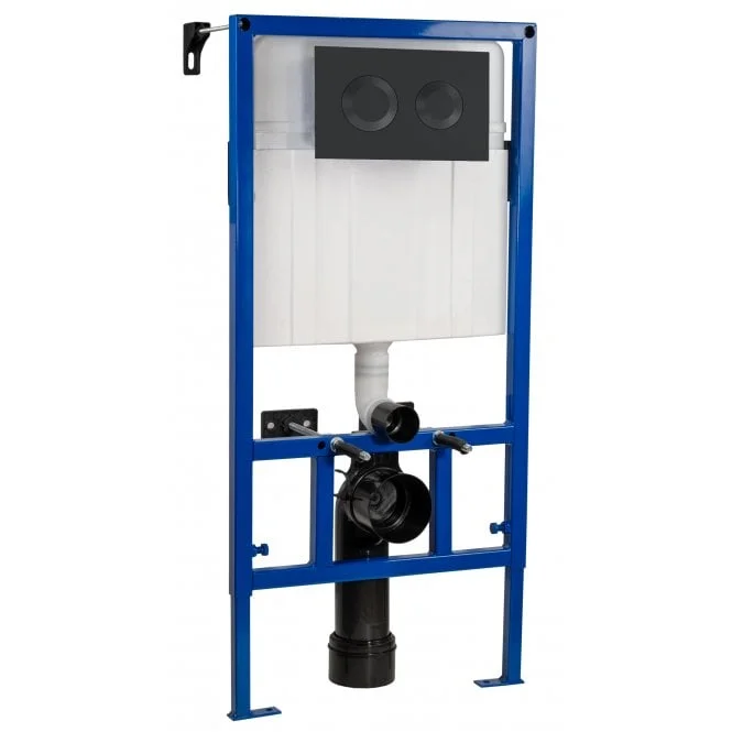 Dual Flush Concealed Cistern Frame with Round Plate XTY407R