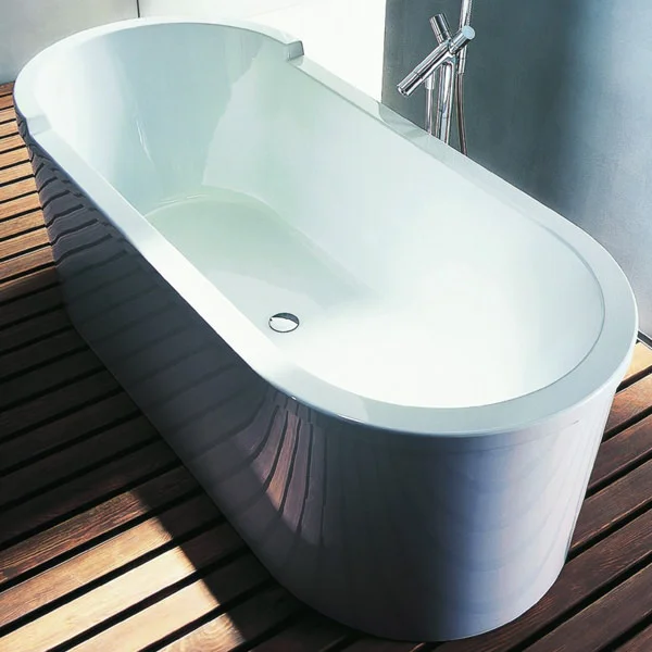 Duravit Starck 1800 x 800mm Freestanding White Bath With Panel And Frame – 700010