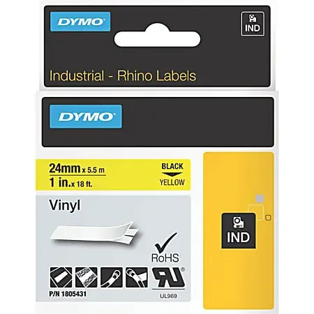 DYMO® Black on Yellow Color Coded Label 3052064