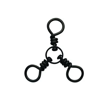 Eagle Claw – 3-Way Swivels – Black 12pk