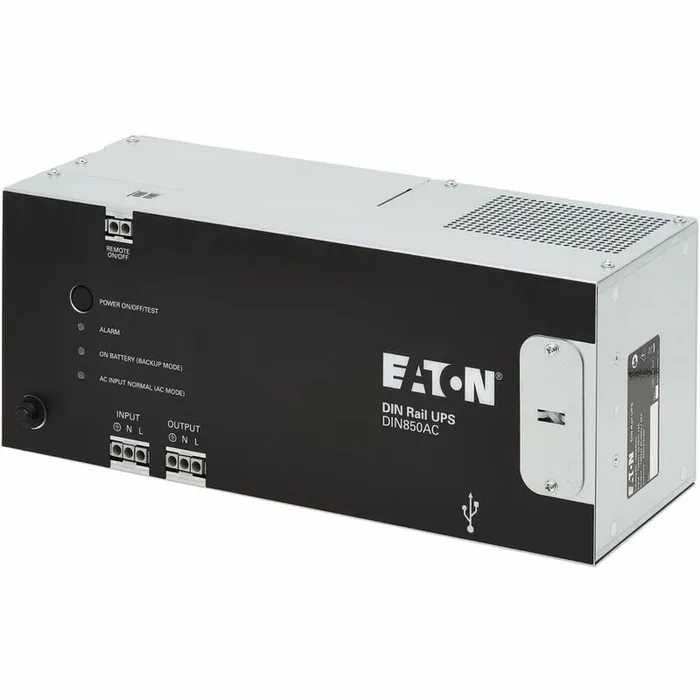 Eaton 850VA 510W 120V AC DIN Rail Industrial UPS – Hardwire Input/Output – 12 x NEMA