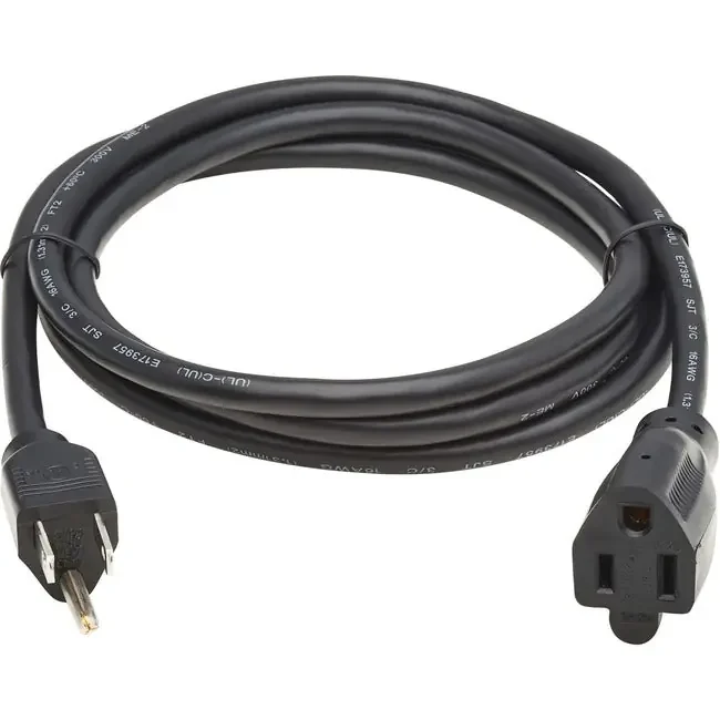 Eaton Tripp Lite Series Power Extension Cord, NEMA 5-15P to NEMA 5-15R – 13A, 120V, 16 AWG, 6 ft. (1.8 m), Black P022-006-13A