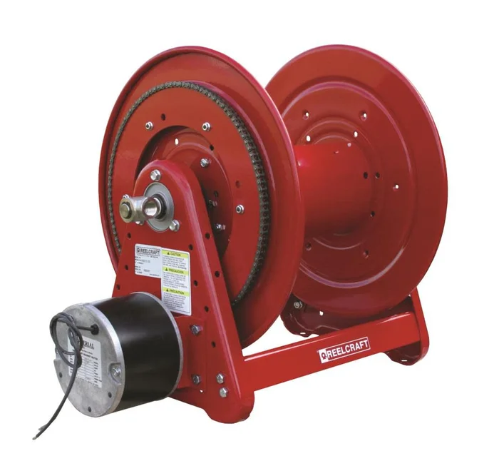 Electric Motor Driven Hose Reel 1/2in x 200′ 1000 PSI without Hose EA32112 L12D