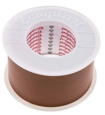 Electrical Insulation Tape VDE-tested 50mm/25m Brown