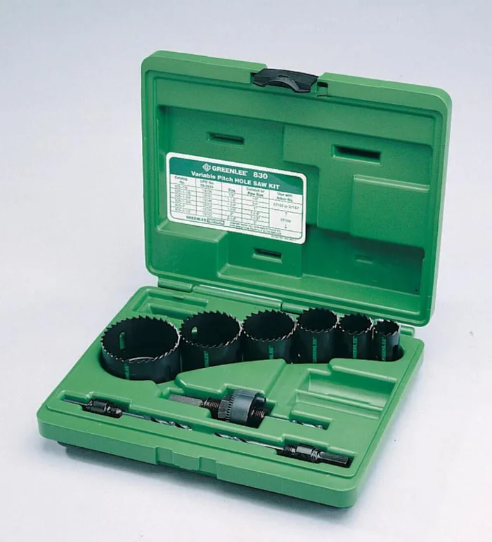 Electricians’ Bi-Metal Hole Saw Kit – 1/2 In. to 2 In. Conduit Sizes 830