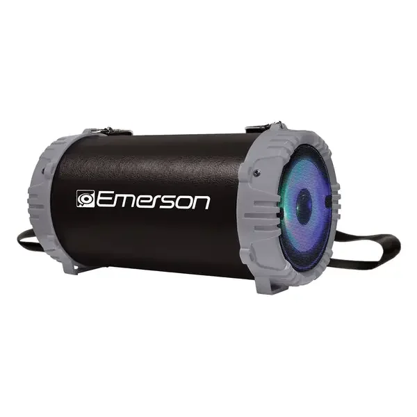 Emerson EAS-3001-GRAY Boomer Impulse Flash Portable Bluetooth Speaker with LED