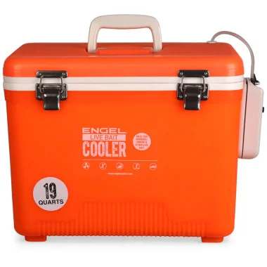 Engel 19qt Live Bait Drybox/Cooler – Hi Vis Orange