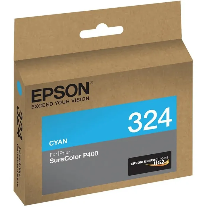 Epson UltraChrome 324 Original Inkjet Ink Cartridge – Cyan – 1 Each