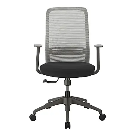 Eurostyle Kasper Mesh Mid-Back Office Task Chair, Gray/Black