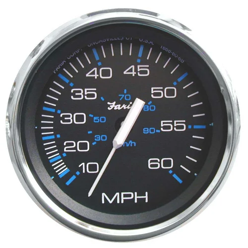 Faria Chesapeake Black SS 4″ Speedometer – 60MPH (Mechanical) [33704]