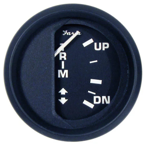 Faria Euro Black Trim Gauge (Mercury/Mariner/Mercruiser/Volvo DP/Yamaha-2001 & newer)