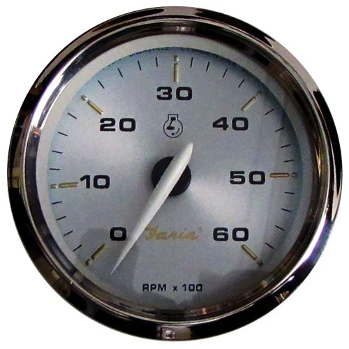 Faria Kronos 4″ Tachometer – 6,000 RPM (Gas – Inboard & I/O) [39004]