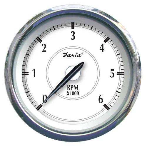Faria Newport SS 4″ Tachometer f/Gas Inboard/Outboard – 0 to 6000 RPM [45002]